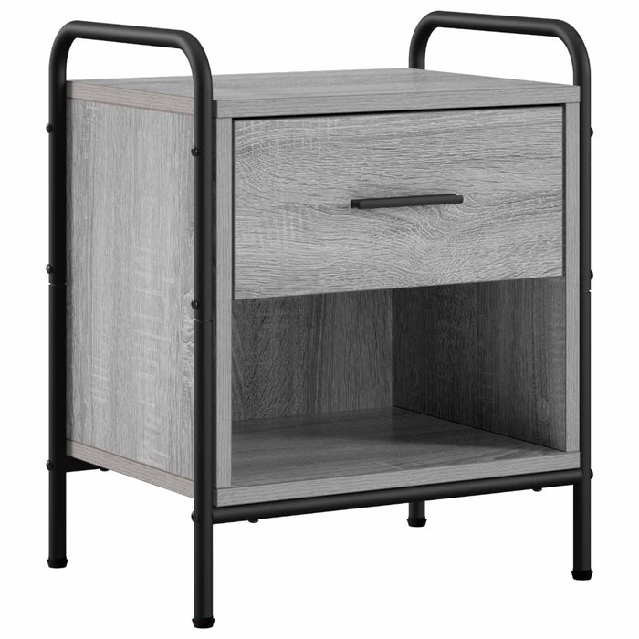 Dulap de noapte Sonoma gri 40 x 30 x 50 cm Lemn prelucrat WALTI