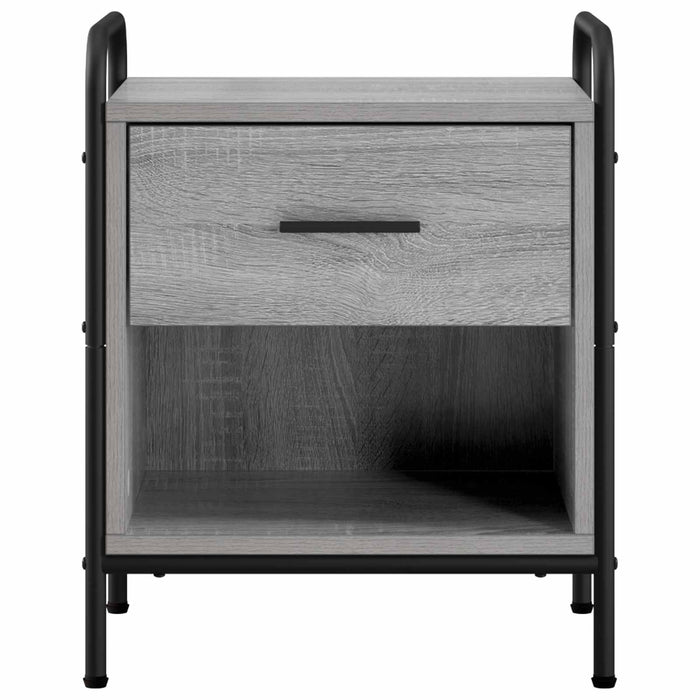 Dulap de noapte Sonoma gri 40 x 30 x 50 cm Lemn prelucrat WALTI