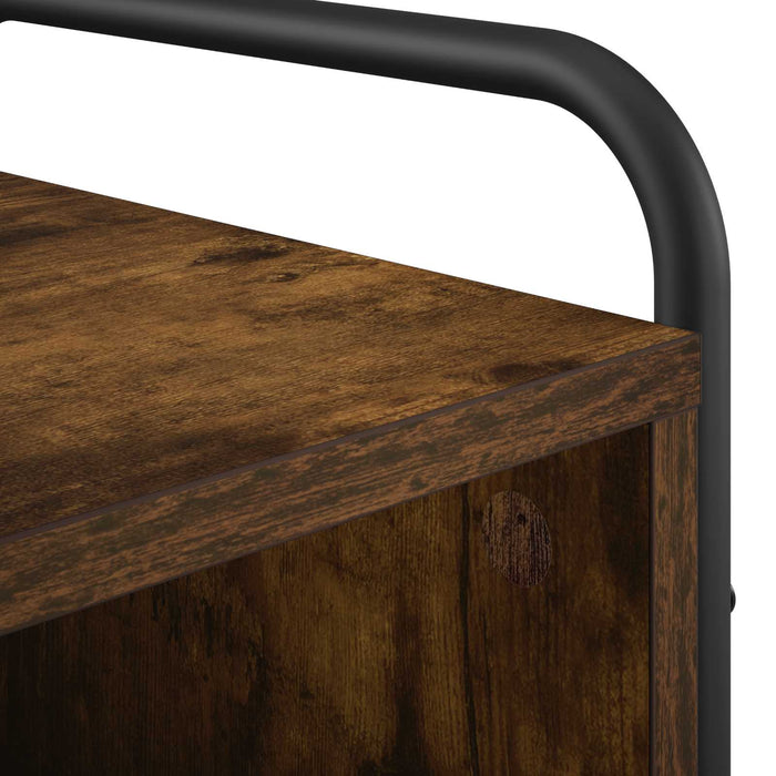 Dulap de noapte Stejar fumuriu 40 x 30 x 60 cm Lemn prelucrat WALTI