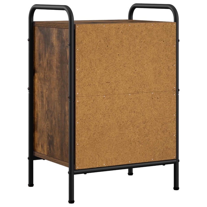 Dulap de noapte 2 buc. Stejar fumuriu 40 x 30 x 60 cm WALTI