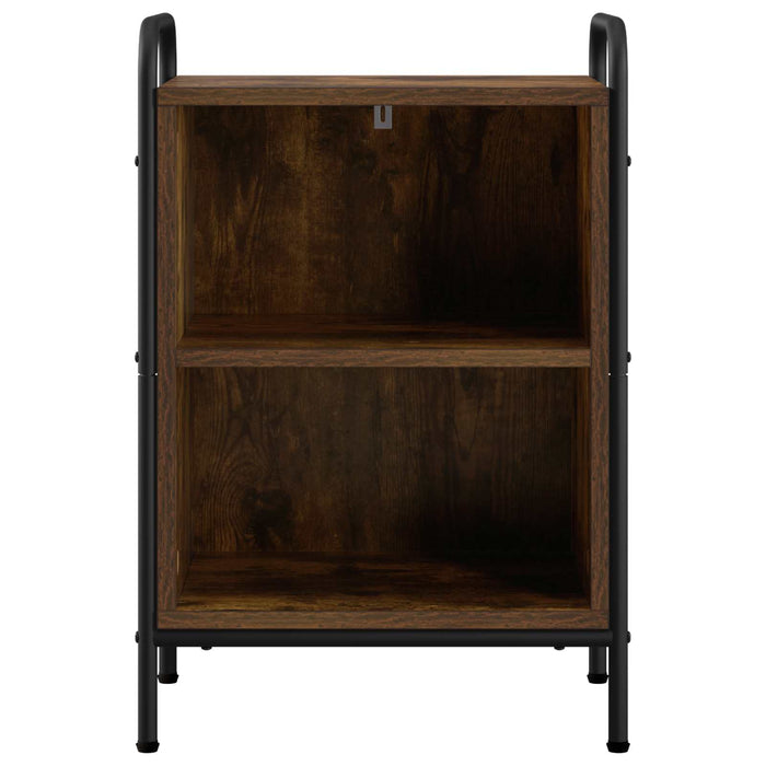 Dulap de noapte 2 buc. Stejar fumuriu 40 x 30 x 60 cm WALTI