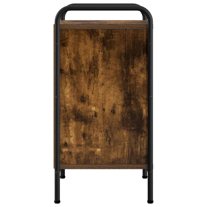 Dulap de noapte 2 buc. Stejar fumuriu 40 x 30 x 60 cm WALTI