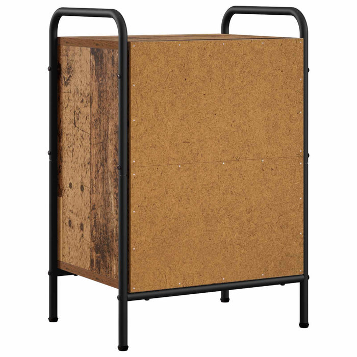 Dulap de noapte 2 buc. Lemn vechi 40 x 30 x 60 cm WALTI
