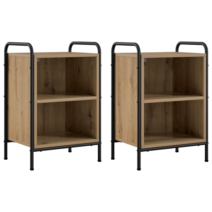 Dulap de noapte 2 buc. Stejar Artizanal 40 x 30 x 60 cm - WALTI WALTI