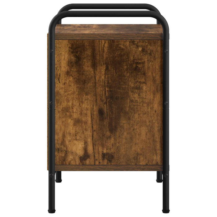 Dulap de noapte Stejar fumuriu 40 x 30 x 50 cm Lemn prelucrat - WALTI WALTI