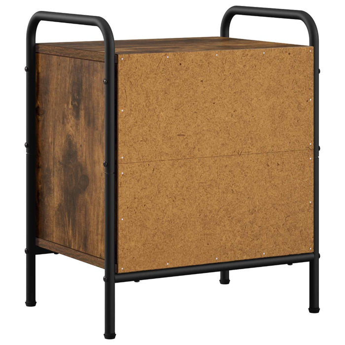 Dulap de noapte 2 buc. Stejar fumuriu 40 x 30 x 50 cm - WALTI WALTI