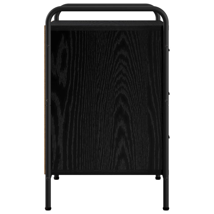 Dulap de noapte Stejar Negru 48 x 36,5 x 60 cm Lemn prelucrat - WALTI WALTI