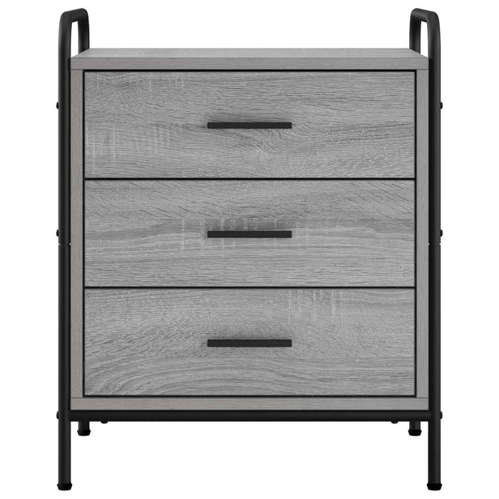 Dulap de noapte Sonoma gri 48 x 36,5 x 60 cm Lemn prelucrat - WALTI WALTI