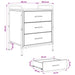 Dulap de noapte Sonoma gri 48 x 36,5 x 60 cm Lemn prelucrat - WALTI WALTI