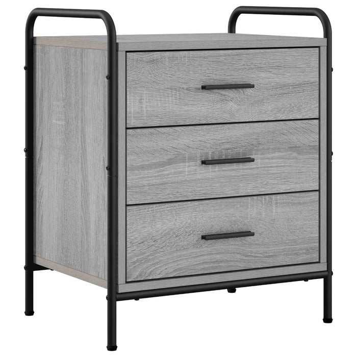 Dulap de noapte 2 buc. Sonoma gri 48 x 36,5 x 60 cm - WALTI WALTI