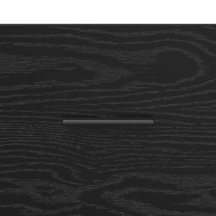 Dulap de Noapte Suspendat Stejar Negru 40 x 30 x 50 cm WALTI
