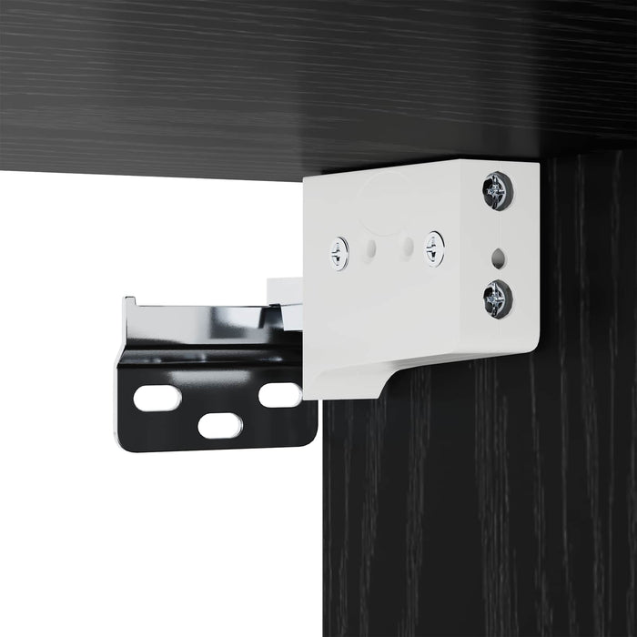 Dulap de Noapte Suspendat Stejar Negru 40 x 30 x 50 cm WALTI