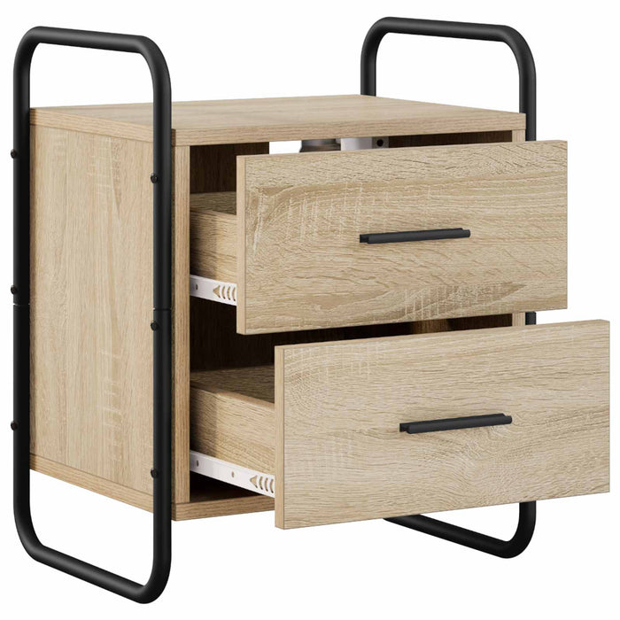 Dulap de Noapte Suspendat Stejar Sonoma 40 x 30 x 50 cm WALTI