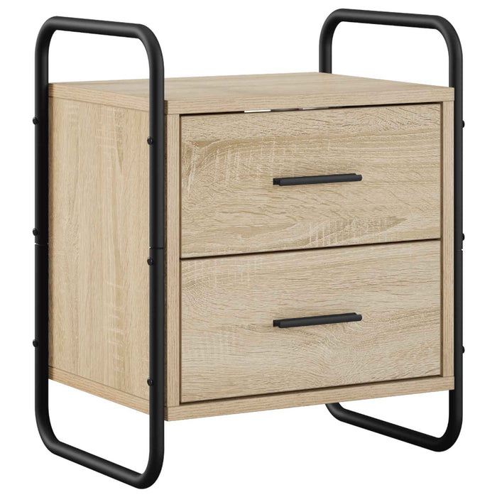 Dulap de Noapte Suspendat 2 buc. Stejar Sonoma 40 x 30 x 50 cm WALTI