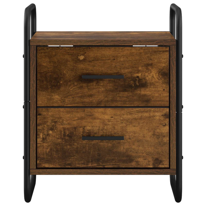 Dulap de Noapte Suspendat Stejar fumuriu 40 x 30 x 50 cm WALTI