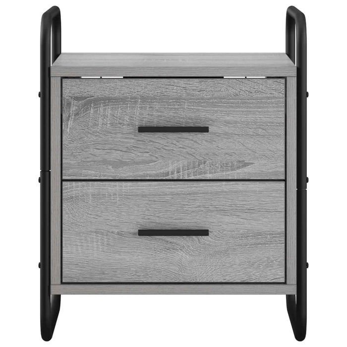 Dulap de Noapte Suspendat 2 buc. Sonoma gri 40 x 30 x 50 cm WALTI