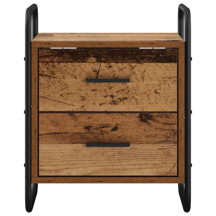 Dulap de Noapte Suspendat Lemn vechi 40 x 30 x 50 cm WALTI
