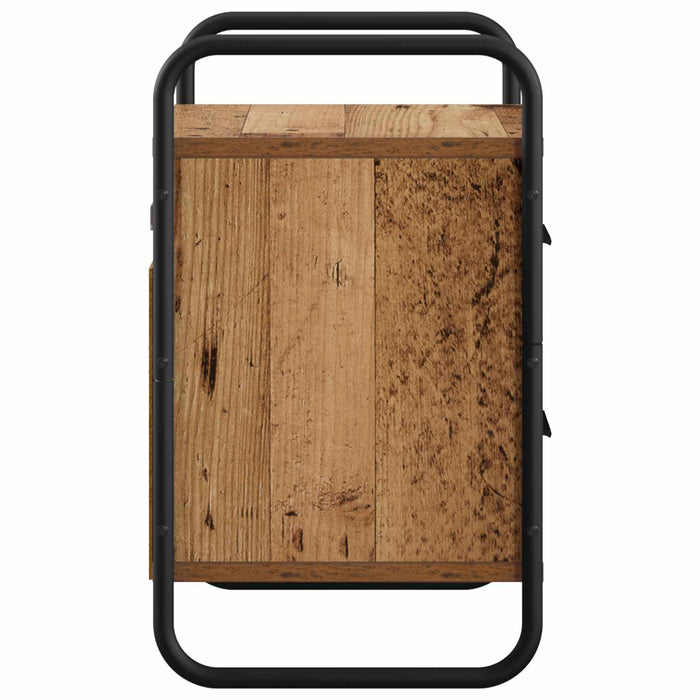 Dulap de Noapte Suspendat 2 buc. Lemn vechi 40 x 30 x 50 cm WALTI
