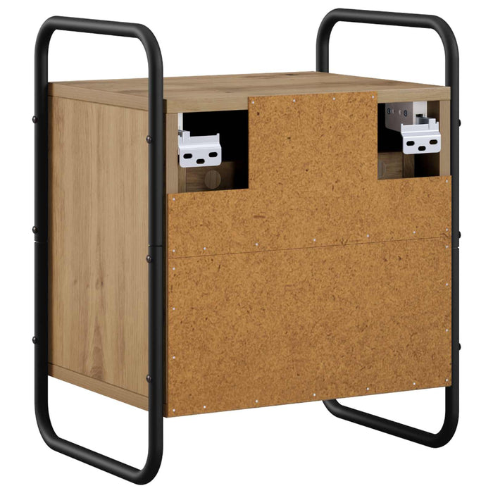 Dulap de Noapte Suspendat Stejar Artizanal 40 x 30 x 50 cm WALTI