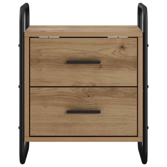 Dulap de Noapte Suspendat Stejar Artizanal 40 x 30 x 50 cm WALTI