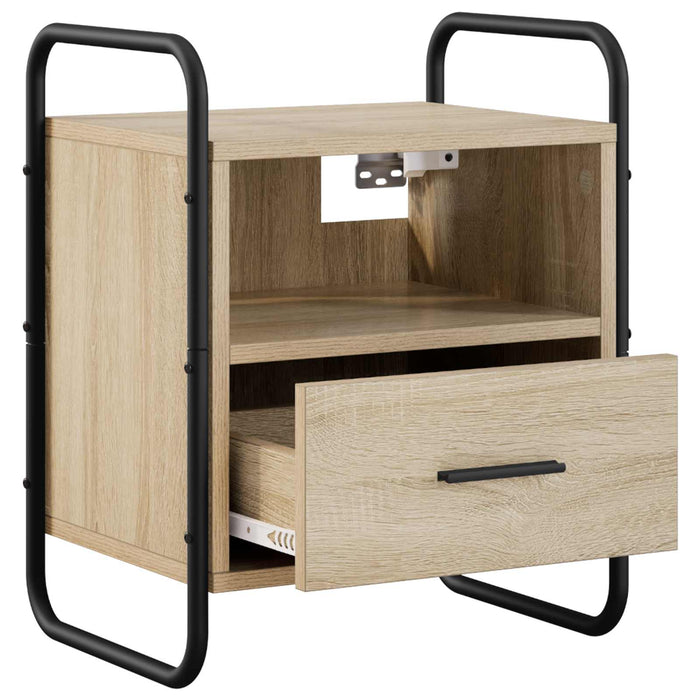 Dulap de Noapte Suspendat Stejar Sonoma 40 x 30 x 50 cm WALTI