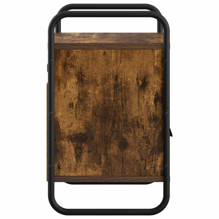 Dulap de Noapte Suspendat Stejar fumuriu 40 x 30 x 50 cm WALTI