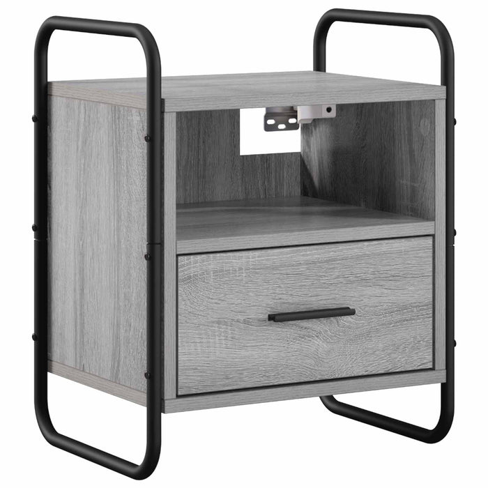 Dulap de Noapte Suspendat 2 buc. Sonoma gri 40 x 30 x 50 cm WALTI
