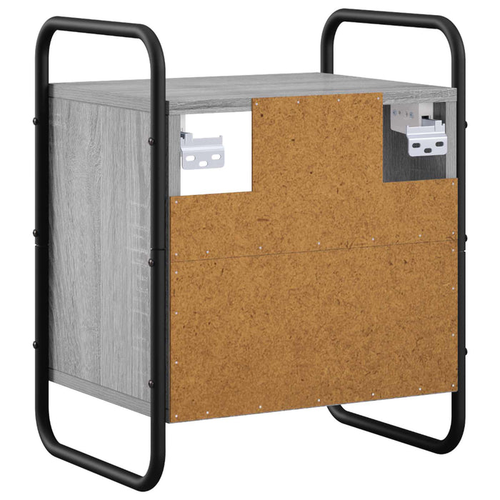 Dulap de Noapte Suspendat 2 buc. Sonoma gri 40 x 30 x 50 cm WALTI