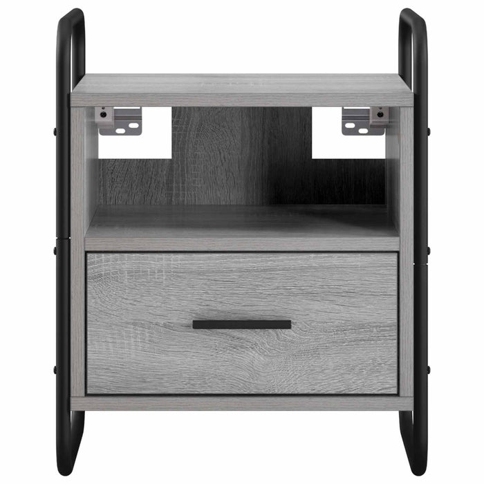Dulap de Noapte Suspendat 2 buc. Sonoma gri 40 x 30 x 50 cm WALTI
