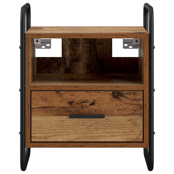 Dulap de Noapte Suspendat Lemn vechi 40 x 30 x 50 cm WALTI