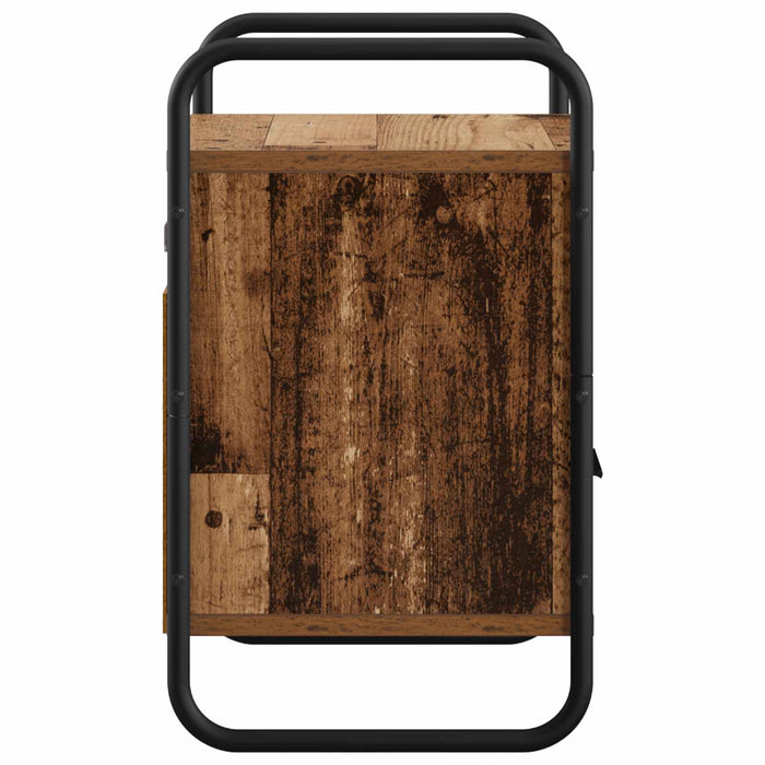 Dulap de Noapte Suspendat 2 buc. Lemn vechi 40 x 30 x 50 cm WALTI