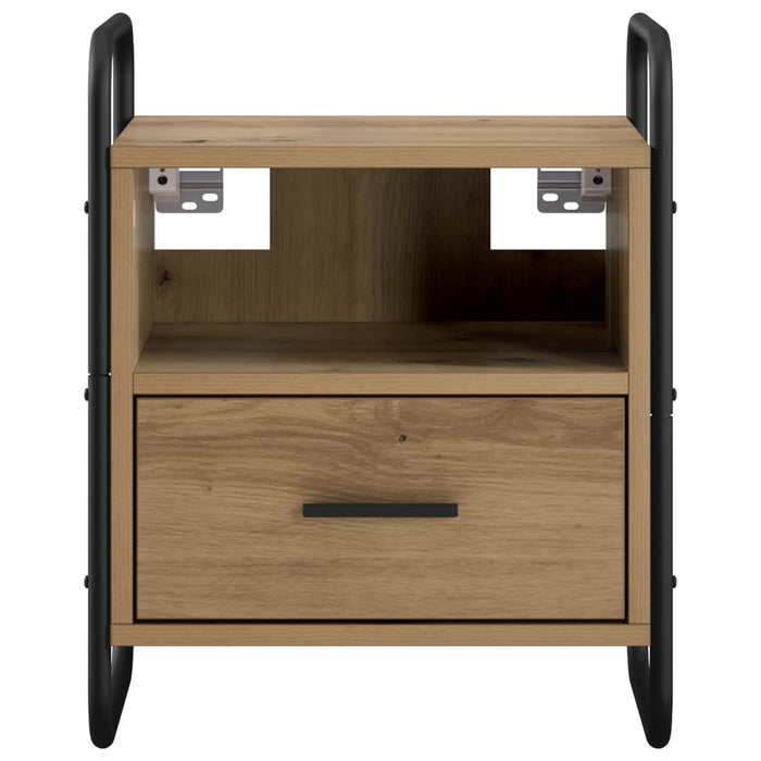 Dulap de Noapte Suspendat Stejar Artizanal 40 x 30 x 50 cm WALTI