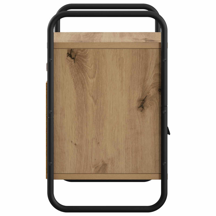 Dulap de Noapte Suspendat Stejar Artizanal 40 x 30 x 50 cm WALTI