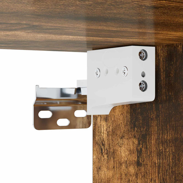 Dulap de Noapte Suspendat Stejar fumuriu 40 x 30 x 60 cm WALTI