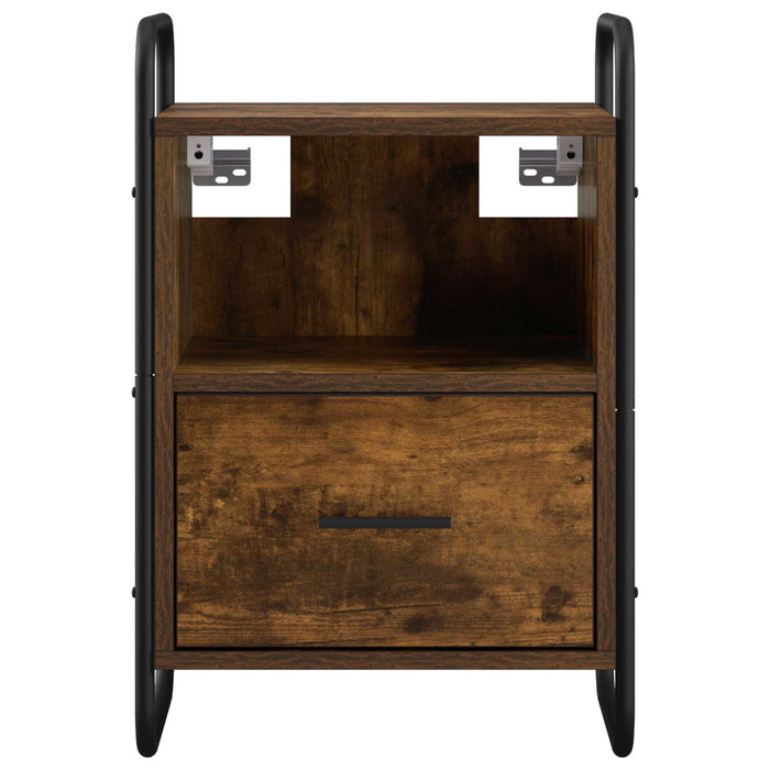 Dulap de Noapte Suspendat Stejar fumuriu 40 x 30 x 60 cm WALTI