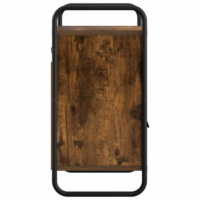 Dulap de Noapte Suspendat 2 buc. Stejar fumuriu 40 x 30 x 60 cm WALTI