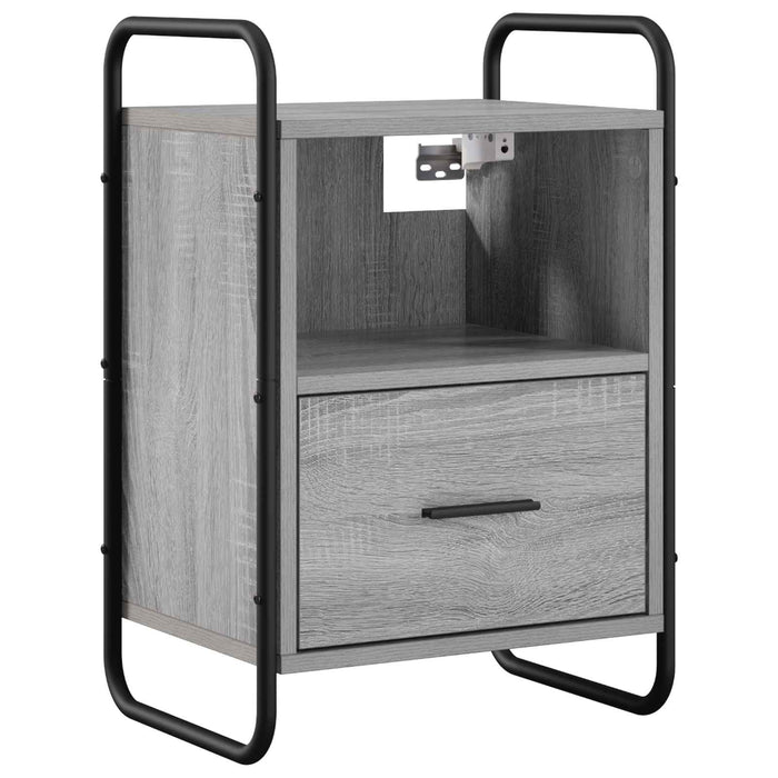Dulap de Noapte Suspendat 2 buc. Sonoma gri 40 x 30 x 60 cm WALTI