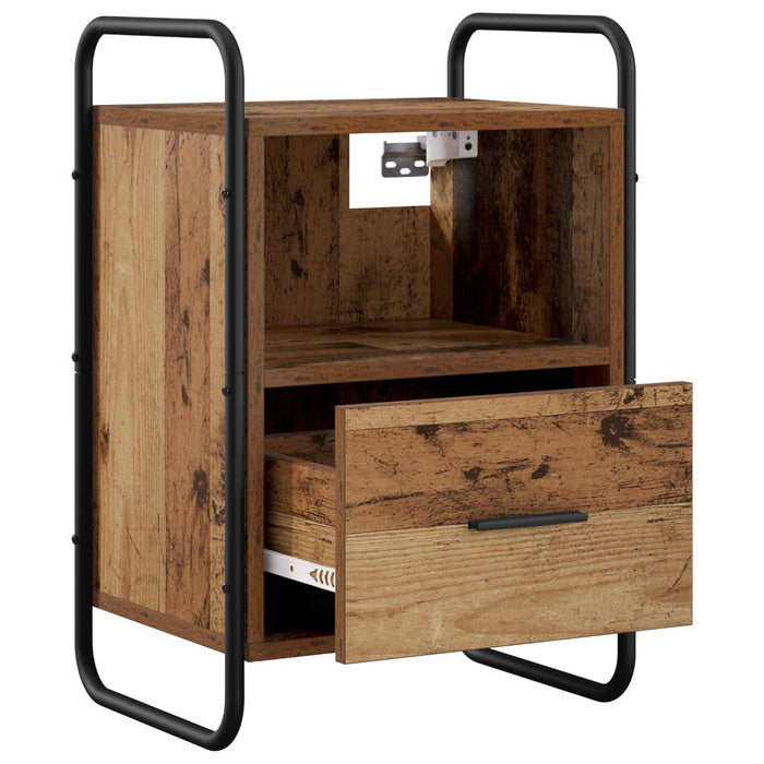 Dulap de Noapte Suspendat Lemn vechi 40 x 30 x 60 cm WALTI