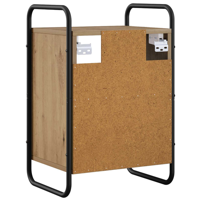 Dulap de Noapte Suspendat Stejar Artizanal 40 x 30 x 60 cm WALTI