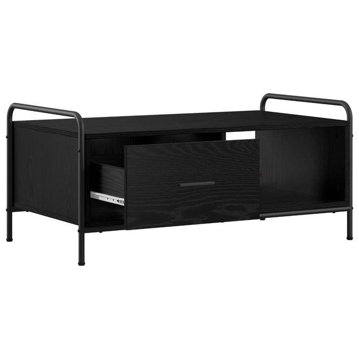 Masă de cafea Stejar Negru 90 x 49 x 41 cm Lemn prelucrat WALTI