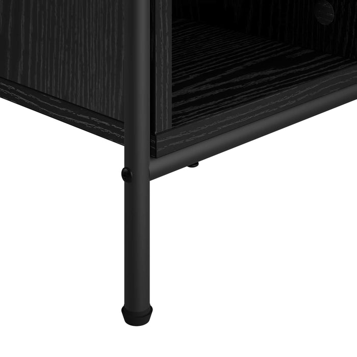 Masă de cafea Stejar Negru 90 x 90 x 41 cm Lemn prelucrat WALTI