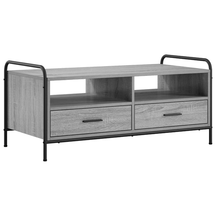 Masă de cafea Sonoma gri 99,5 x 49 x 46 cm Lemn prelucrat WALTI