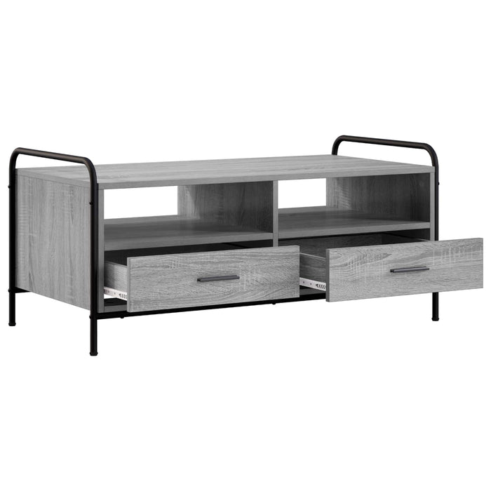 Masă de cafea Sonoma gri 99,5 x 49 x 46 cm Lemn prelucrat WALTI