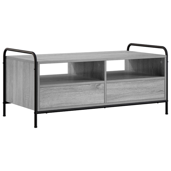 Masă de cafea Sonoma gri 99,5 x 49 x 46 cm Lemn prelucrat WALTI