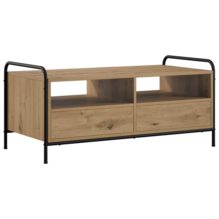 Masă de cafea Stejar Artizanal 99,5 x 49 x 46 cm Lemn prelucrat WALTI