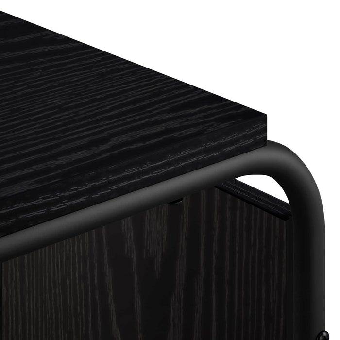 Masă laterală Stejar Negru 40 x 31 x 55 cm Lemn prelucrat WALTI