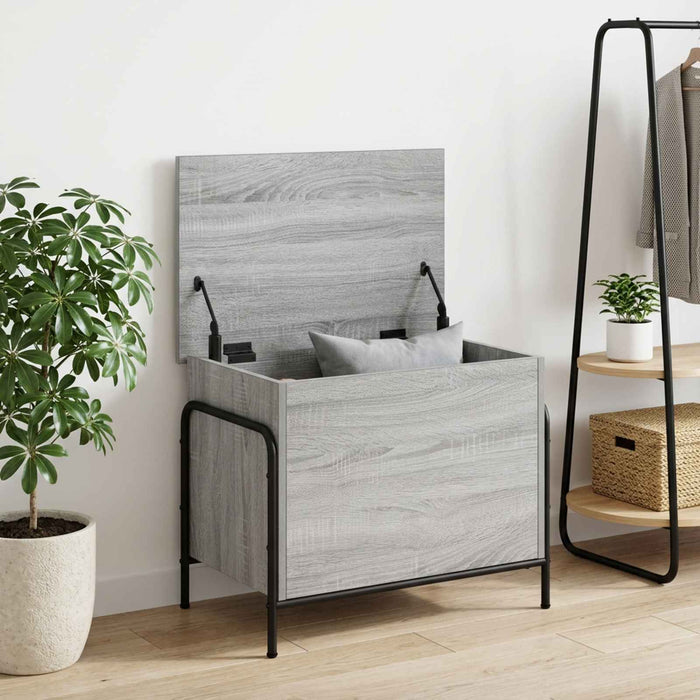 Cutie de depozitare Sonoma gri 80 x 40 x 49,5 cm Lemn prelucrat WALTI