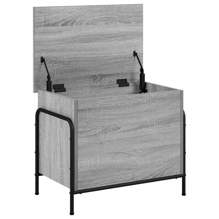 Cutie de depozitare Sonoma gri 80 x 40 x 49,5 cm Lemn prelucrat WALTI