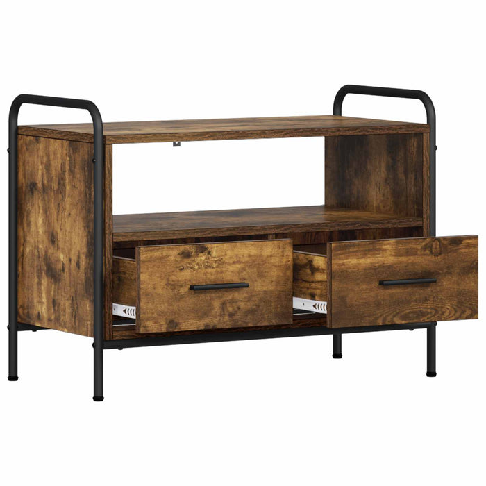 Cabinet TV 67,5 x 33 x 50 cm Stejar fumuriu Lemn prelucrat WALTI