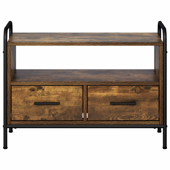 Cabinet TV 67,5 x 33 x 50 cm Stejar fumuriu Lemn prelucrat WALTI